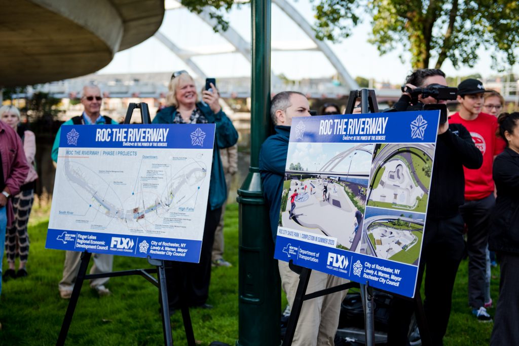 Roc The Riverway and Rochester city skatepark groundbreaking