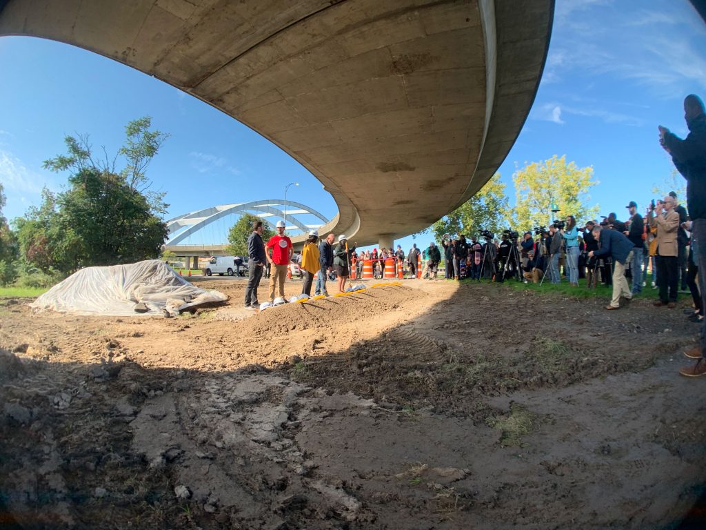 Gearing up for breaking ground! Photo by Corey Vance.