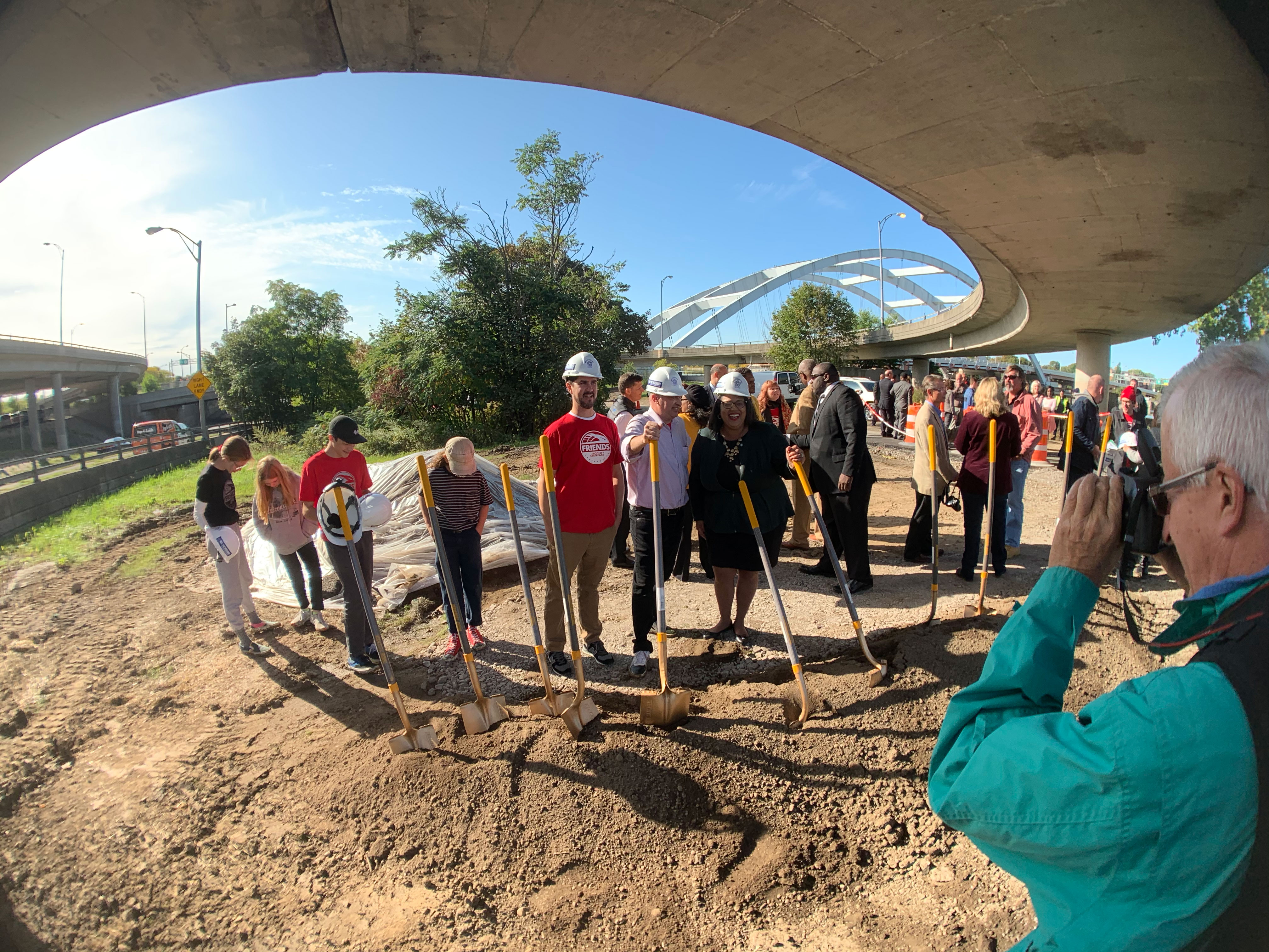 After the Groundbreaking - Photo by Corey Vance